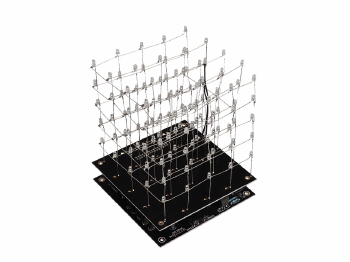 3D LED-KUBUS - 5 x 5 x 5 (WITTE LED) 1st.