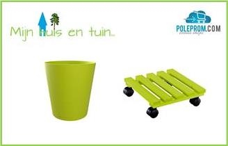 Plantenbakken en plantenrollers